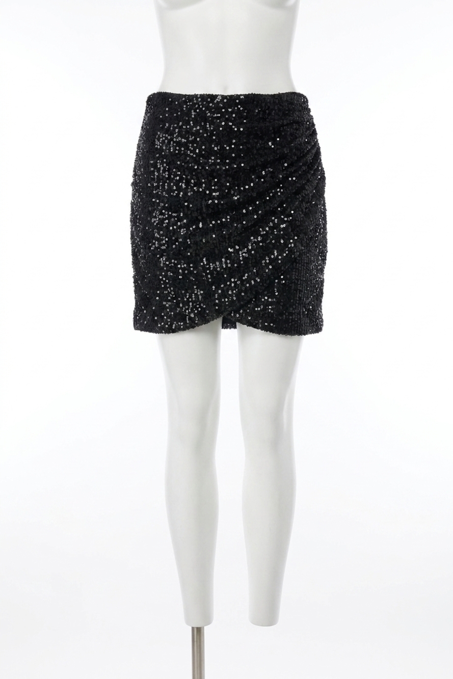 NEW ALLISON NEW YORK ashlyn mini skirt in black